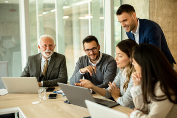 Businesspeople working in team in the office