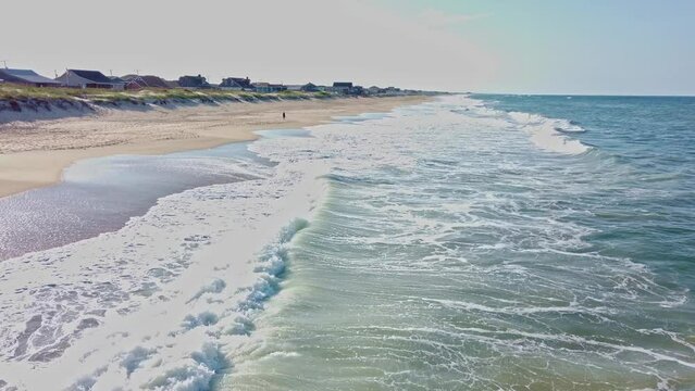 Western Waves Crashing Against The Sea Shores