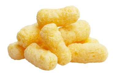 Delicious sweet corn sticks cut out