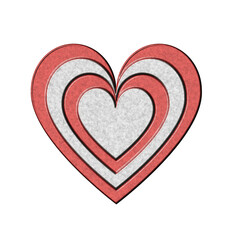 love sign design with 3d effect and transparent background