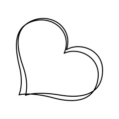 Heart icon vector. Love illustration sign. Valentine's Day symbol or logo.