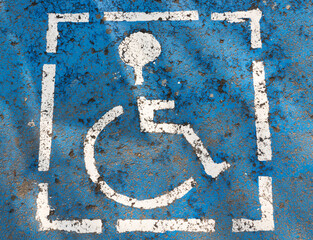 Priority parking spot for people with disabilities