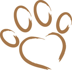 Katzenpfote, Katze, Herz, Katzen Logo, Cat logo © Waldemar Hölzer