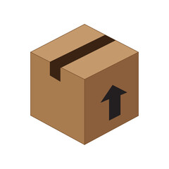 package box icon logo vector design template