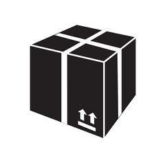 package box icon logo vector design template