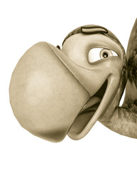dodo cartoon is smiling on id profile picture © DM7