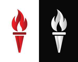 flame torch vector