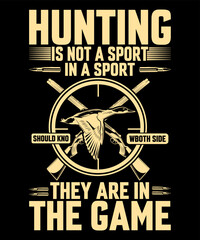Obraz premium hunting t shirt design vector