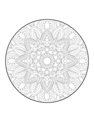 Mandala. Ethnic decorative element. Hand drawn backdrop. Islam, Arabic, Indian, ottoman motifs. Coloring page for adults. round mandala. mandala circle. mandala illustration. mandala pattern. Round.