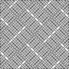 Stylish texture with figures from lines.
Abstract geometric black and white pattern for web page, textures, card, poster, fabric, textile. Monochrome graphic repeating design. 