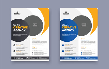 flyer,  corporate multipurpose minimal official business advertising magazine poster flyer with creative corporate newest trendy creative geometric shape in A4 template print design