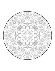 Mandala. Ethnic decorative element. Hand drawn backdrop. Islam, Arabic, Indian, ottoman motifs. Coloring page for adults. round mandala. mandala circle. mandala illustration. mandala pattern. Round.