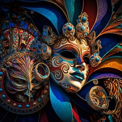 Naklejka premium Carnival of colors