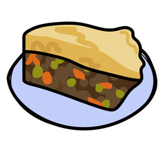 Hand Drawn Irish Food Vector Illustration 