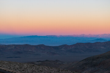 Fototapeta na wymiar Dante's View Sunset at Death Valley National Park, California