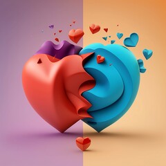 Valentines day, Heart, Flower, Love