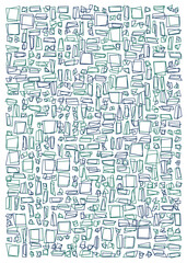 Obraz premium Offset Quads generative art background art illustration