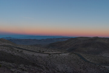 Dante's View Sunset at Death Valley National Park, California