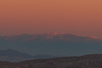 Dante's View Sunset at Death Valley National Park, California