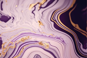 Purple and gold marble background