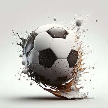 soccer ball splash design, sport