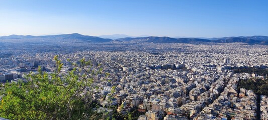 Athens from above Mt.Lycavytos
