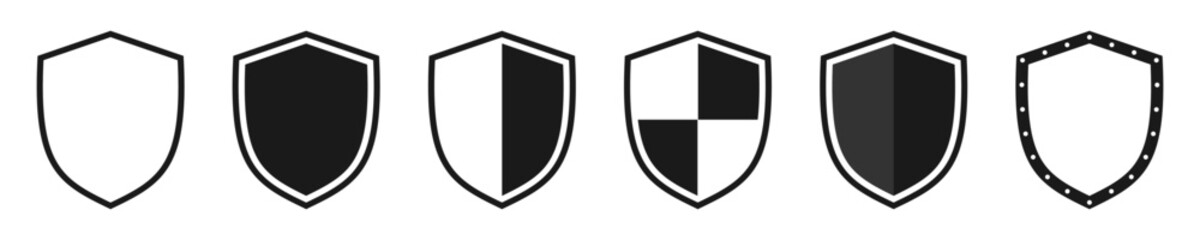 Shield. Set of illustrations