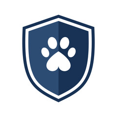 Pet insurance icon. Illustration