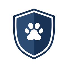 Pet insurance icon. Illustration