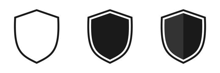 Shield. Set of illustrations