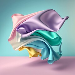 colored silk