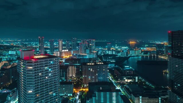Sunrise time-lapse of Toyosu, Koto City, Tokyo, Japan