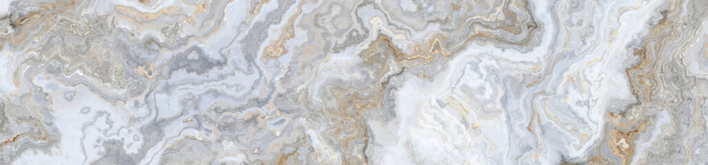 Plakat White marble curly background