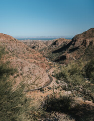 Road in Loreto, Baja California, Mexico