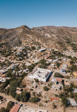 Aerial view of Muleg&eacute;, Baja California, Mexico