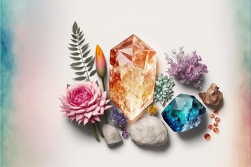 Fototapeta na wymiar Colorful Crystals