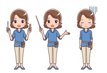 働く人々　職業のイラスト