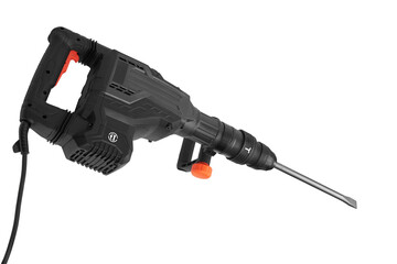 Electric jackhammer isolated