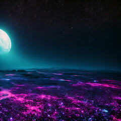 Abstract space moon asteroid landscape texture render