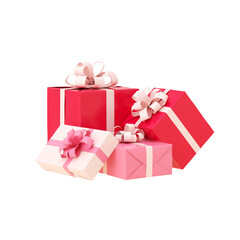 Valentines day concept with love letters and balloon hearts. 