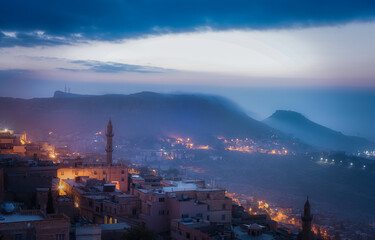 Obraz premium A beautiful sunrise in Mardin