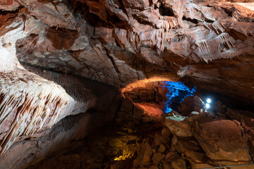 Inside Goughs Cave in Cheddar