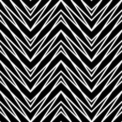 Zigzag lines seamless pattern. Angled stripes ornament. Linear motif. Pinstripes print. Striped background. Tilted line shapes wallpaper. Slanted stripe figures backdrop. Vector illustration