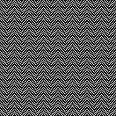Zigzag lines seamless pattern. Angled stripes ornament. Linear motif. Pinstripes print. Striped background. Tilted line shapes wallpaper. Slanted stripe figures backdrop. Vector illustration