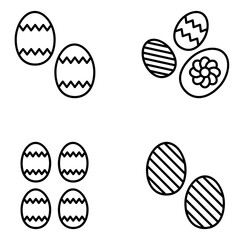 Easter Vector Line Icons