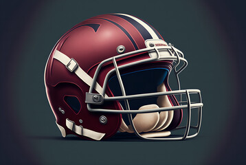 Naklejka premium American Football Helmet, Football Helmet, Generative AI