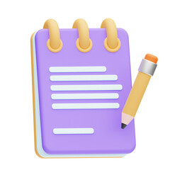 3d notepad icon