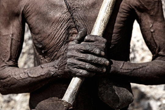 Bushman hands / San / Buschmann in Namibia