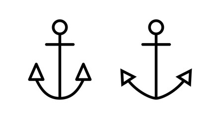 Anchor icon vector illustration. Anchor sign and symbol. Anchor marine icon.