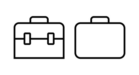 Briefcase icon vector illustration. suitcase sign and symbol. luggage symbol.